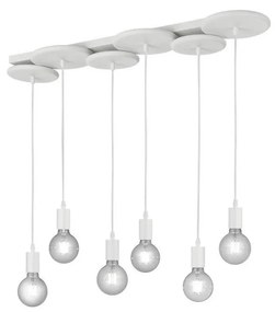 Trio - Luster na lanku DISCUS 6xE27/28W/230V biela