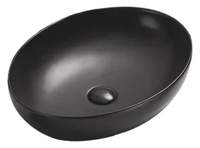Mexen Jowita umývadlo na dosku 52 x 39 cm, Čierna matná - 21355285