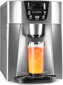 Klarstein Ice Volcano 2 GS, výrobník ľadu, 13 kg/24 h, zariadenie na výrobu ľadu, LED, strieborný