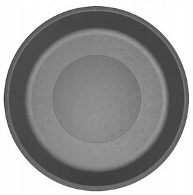 Laveo Perl, granitové umývadlo na dosku 360x360x115 mm, šedá, LAV-VGP1510T
