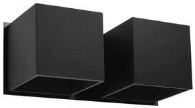 Sollux SL.0657 - Nástenné svietidlo QUAD 2xG9/40W/230V čierna