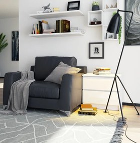 Nočný stolík K60 2SZ CLP biely, lesk