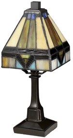Elstead QZ-HOLMES-TL - Stolná lampa Tiffany HOLMES 1xE14/25W/230V