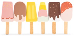 Súprava drevených nanukov - 6 ks