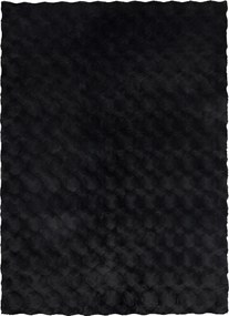 Kusový koberec Diamond Cut 800 Anthrazit, 80x150, čierna, obývacia izba, Obsession