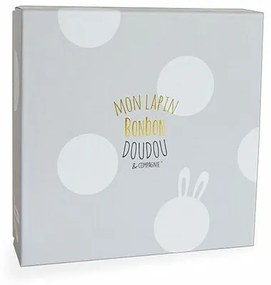 Doudou Darčeková sada - Plyšový zajačik krémový 26 cm