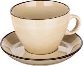 Banquet Šálka s podšálkou PALAS, 290 ml, krémová