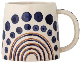 Tmavomodro–béžový hrnček z kameniny 515 ml Shama – Bloomingville