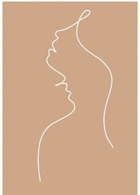 Plagát 29x41 cm Lovers Line Art – Veronika Boulová