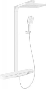 Mexen Zoom, sprchová sada s ručnou a dažďovou hlavicou, biela, 78101-20