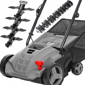 Elektrický Prevzdušňovač Vertikutátor Kultivátor Na Trávu 4V1 30L Silný 2500W