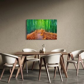 Obraz - Japonský bambusový les (90x60 cm)