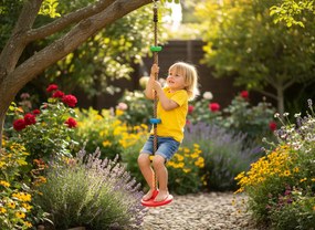 Garden Line PLASTOVÉ LEZECKÉ LANÁ PRE DETI S DISKOM 2,6 x 220 CM