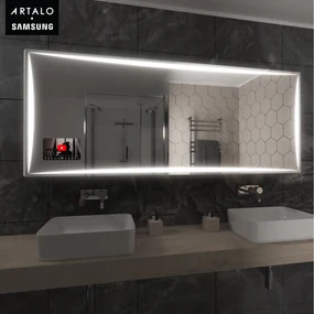 SMART Zrkadlo do kúpeľne s LED osvetlením M5 premium + Samsung SmartPanel