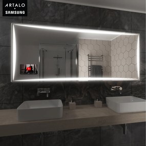 SMART Zrkadlo do kúpeľne s LED osvetlením M5 premium + Samsung SmartPanel