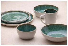 Biela/zelená miska z kameniny 850 ml Gastro White/Green – Bitz