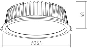 APLED - LED Podhľadové RONDO WOODLINE LED/18W/230V 3000K pr. 26 cm jaseň masív