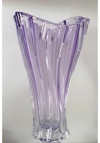 KRIŠTÁĽOVÁ VÁZA BOHEMIA PLANTICA 320MM FIALOVÁ