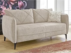 Dvojsedák Novara, béžová látka%