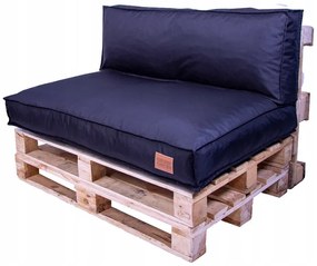 Golden Garden Golden Paletové sedenie GG60 - mäkký podsedák a vankúš 120cm x 80cm x 15cm penový granulát čierne 1