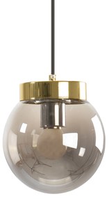 Toolight, stropné svietidlo 1xE27 APP1151-1CP, zlatá-dymové sklo, OSW-01490