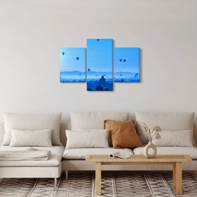 Obraz - Balóny nad krajinou (90x60 cm)