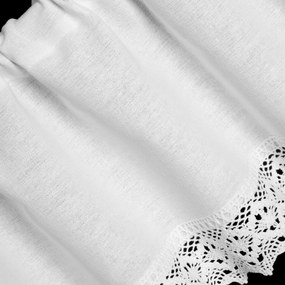 KRÁTKA ZÁCLONA NA PÁSKE CLARIE 150X30 CM BIELA
