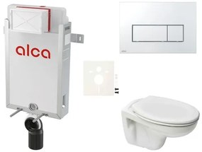 Cenovo zvýhodnený závesný WC set Alca na zamurovanie + WC Ceramia S-Line Pro SIKOAP8