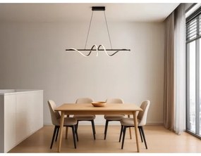 Stmievateľný LED luster na lanku LED/50W/230V 3000-6500K 100 cm + diaľkové ovládanie