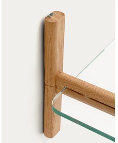 Sklenený modulárny policový systém v prírodnej farbe 90x28x30,5 cm Sitra – Kave Home