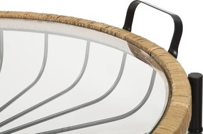 Konferenčný stolík Cebu 70 cm čierny/hnedý