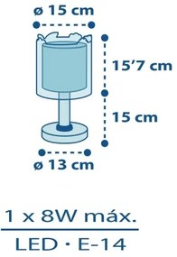 Dalber D-76111 - Detská lampička MY LITTLE JUNGLE 1xE14/8W/230V