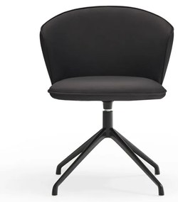 Čierne čalúnené jedálenské kreslá v súprave 2 ks Add – Teulat