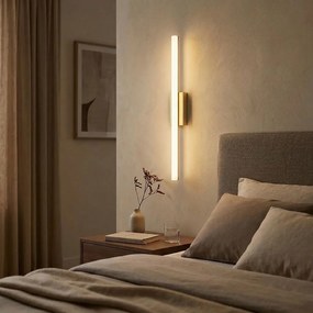 Toolight Toolight, LED nástenné svietidlo 80cm, 13W, 4000K, 1000lm, APP1853-1W, zlatá matná, OSW-66007