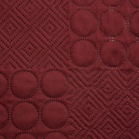 Prehoz na posteľ D91 BONI 5 170X210 cm, tehlový-bordový
