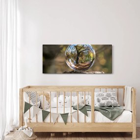 Obraz - Odraz v sklenenej guli (120x50 cm)