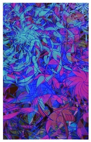 Plagát moderná abstrakcia v zaujímavom prevedení - 40x60 white