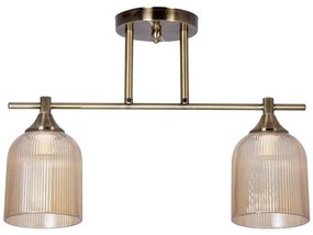 Luster na tyči 2xE14/60W/230V mosadz