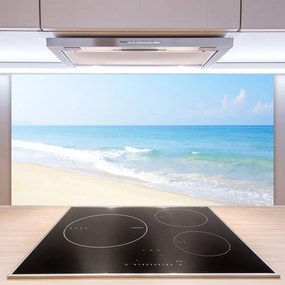 Sklenený obklad Do kuchyne Pláž more príroda 125x50 cm