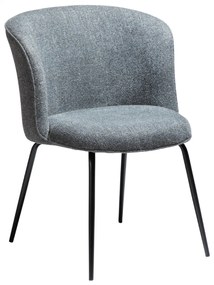 BLISS ČALÚNENÁ STOLIČKA pebble grey/black