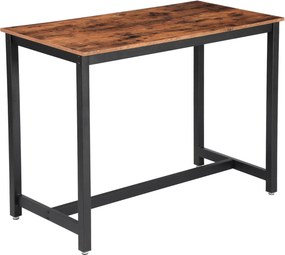 XXXLutz BAROVÝ STÔL, hnedá, čierna, 120/60/90 cm Boxxx - Online Only jedálne - 002543002801