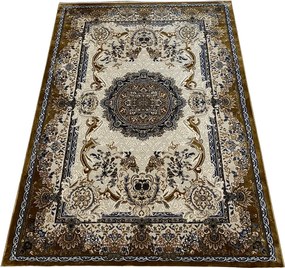 HU Hnedý orientálny koberec King 29020-BROWN/BROWN Rozmer: 80x150 cm