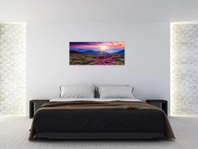 Obraz - Horská rozkvitnutá krajina (120x50 cm)