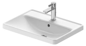 Duravit D-Neo - Vstavané umývadlo pre zabudovanie zhora 600x440 mm, s prepadom, biela 0357600027