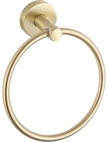 Mexen Remo, prsteňový vešiak na uterák, zlatá matná, 7050732-55