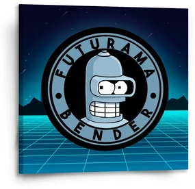 Sablio Obraz Futurama Bender Štvrtá dimenzia - 50x50 cm