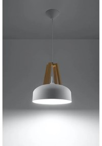Biele závesné svietidlo Sollux Olla