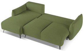 Zelená rohová pohovka (ľavý roh) Malie – Makamii