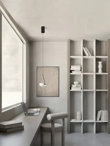 LED stmievateľný biely moderný luster Kedros
