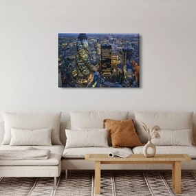 Obraz - Večerná panoráma Londýna (90x60 cm)